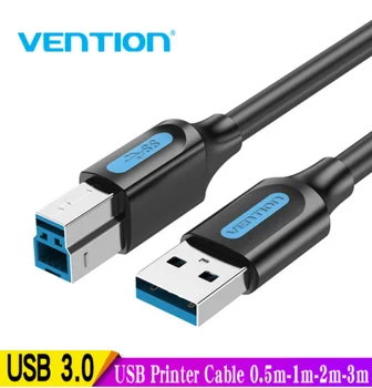 Vencie USB kábla k Tlačiarni za Kábel USB 3.0 2.0 Typu Samec B Samec Kábel pre Canon Epson HP ZJiang Tlačiareň štítkov DAC, USB Tlačiareň