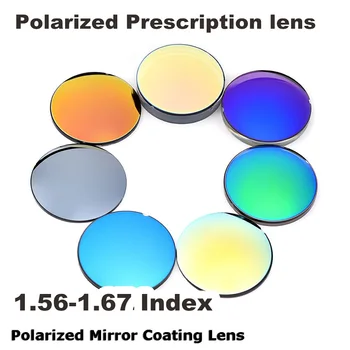 1.56 1.61 1.67 Polarizované UV400 Predpis Krátkozrakosť, Optické Okuliare Asférické Šošovky Okuliarov Šošovky Zrkadlo Farebný Náter
