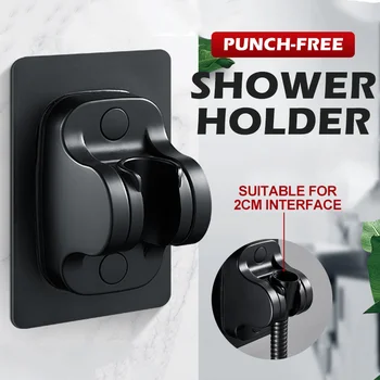 Samolepiace Sprcha Držiteľ Nepremokavé Uhol Nastaviteľný Wall-mount Držiak s Zahustiť Materiál Punch-Free Kúpeľňových Doplnkov