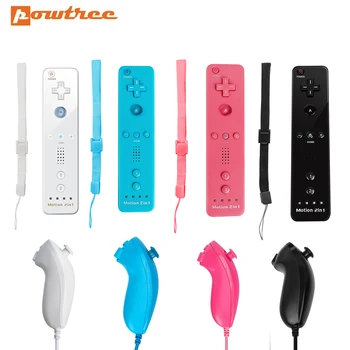 Powtree Bezdrôtový Gamepad Ovládač Pre Nintendo Wii Konzoly Nunchuck Wii Remote Control Voliteľné Motion Ovládač Plus