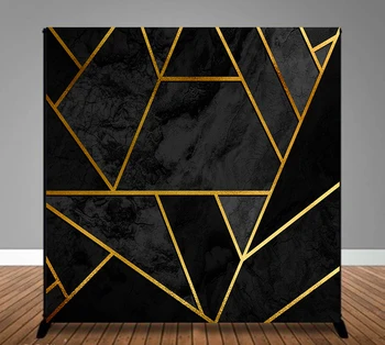 BEIPOTO Abstraktné plagát s golden riadky a black geometrický vzor pozadia fotografie pozadia photo booth rekvizity B-863