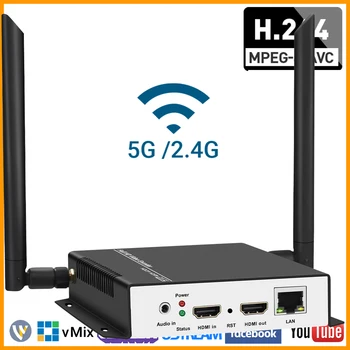 MPEG4 H. 264 HDMI Video Audio RTSP RTMP HTTP M3U8 Streaming Encoder 1080P 1080I H. 265 HD Videa do IP Streamu Encoder IPTV WIFI