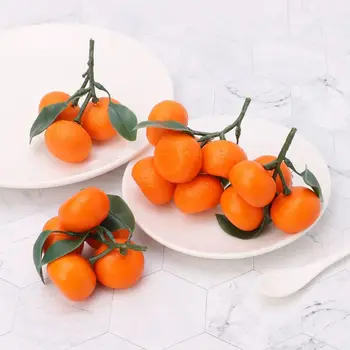 Realistické Realisticky Umelé Tangerine Ovocie Pomaranče Falošné Displej Potravín Dekor Home Party Dekor W229
