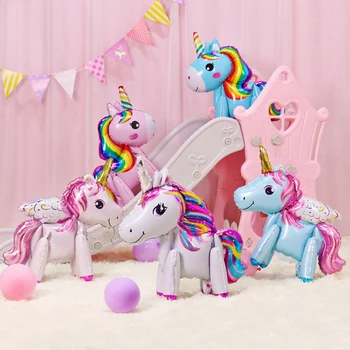 Unicorn Fóliové Balóny Happy Birthday Party Dekorácie Baby Sprcha Rodovej Odhaliť Strana Navrhne Svadobné Udalosti Dekor Príslušenstvo