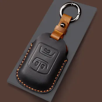 Vrchná Vrstva Kože Kľúča Vozidla Prípade Kryt Plášťa Pre Chery Tiggo 8 7 Pro Чери Тиго 7 Про Tiggo 4 Чехол Для Ключей Авто Auto Accessoire