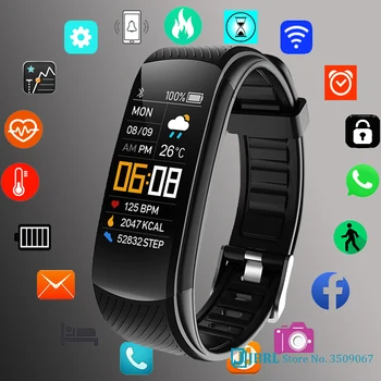 Silikónové Šport Smart Hodinky Muži Ženy Smartwatch Srdcového tepu Fitness Tracker Hodinky Pre Android iOS Smart Hodiny Smart-Hodinky