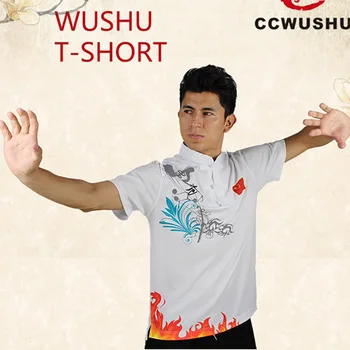 ccwushu T-shirt wushu jednotné oblečenie wushu T-shirt čínske kungfu oblečenie wushu taichi taiji jednotné oblečenie