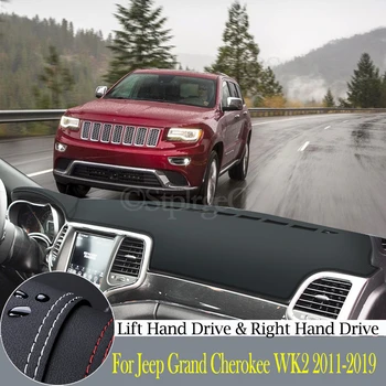 kvalitné kožené prístrojový panel ochranu podložky a svetlo-dôkaz pad na Jeep Grand Cherokee WK2 2011-19 auto styling príslušenstvo