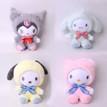 Sanrio Hello Kitty Kuromi Moje Melódie Kawaii 22 cm Plyšové Hračky Roztomilé Plyšové Accessorie Cartoon Vianočné Darčeky pre Deti, Dievčatá