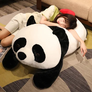 Kawaii Veľká Veľkosť Panda Bear Plyšové Hračky Plyšové Cartoon Zvierat Dieťa Upokojiť Bábika Spanie Vankúš Dievčatá Milenca Narodeniny, Vianočné Darčeky