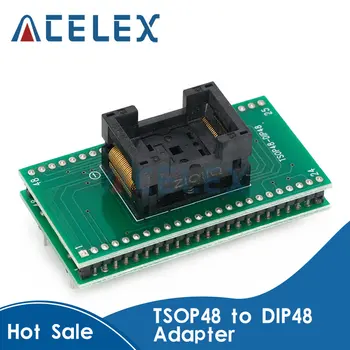 Top Kvalita TSOP48 na DIP48 adaptér,TSOP48 test zásuvky 0,5 mm Ihrisko pre RT809F RT809H a XELTEK USB Programátor