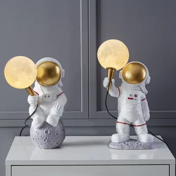 Nordic LED Osobnosti Astronaut Mesiac detskej Izby Nástenné Svietidlo Kuchyňa Jedáleň Spálňa Štúdia Balkón Uličkou Lampa Dekorácie