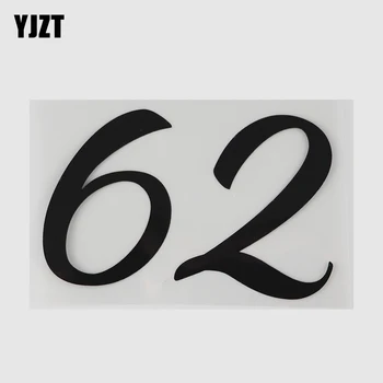 YJZT 15.2 CM X 9.9 CM Zábavné Kreatívne arabčina 62 Počet Vinyl Odtlačkový Motocykel Závodná Nálepky, Auto Nálepky 13D-0555