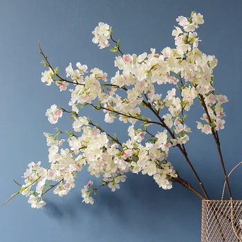109cm Umelé Kvety Cherry Blossom Dlho, Pobočka Pre Svadobné Arch Strany Pozadie Domáce Dekorácie na Stenu Príslušenstvo Foto Rekvizity