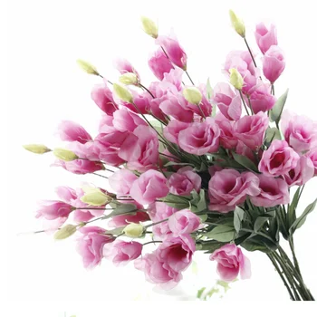 1 KS 79 cm Umelé Eustoma Lisianthus Hodvábneho Kvetu Pobočky Domov Svadobný Stôl Miestnosti Dekorácie Darček F627