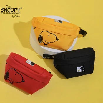 Kawaii Snoopy Anime, Komiksu, program Messenger Taška dámske Módne Trend Tlač Taška cez Rameno Mužov Hrudníka Taška Outdoorové Športy Pás Taška