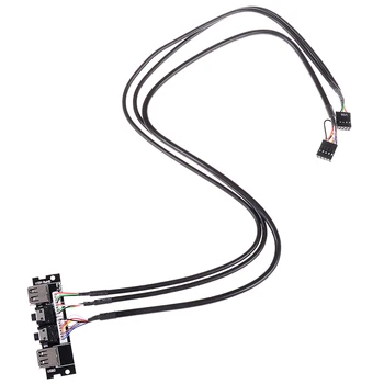 1pc Audio Kábel PC Počítač Prípade PCB Predný Panel USB 2.0 Audio Port Mic Kábel prepojovací Kábel Doska