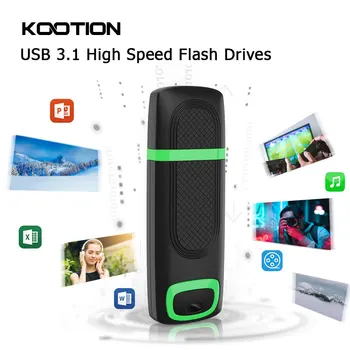 KOOTION U51 USB 3.1 Flash kl ' úč 200 MB/S Rýchlosť Memory Stick 256 GB 128 GB 64 GB USB3.1 na Pero, Disky U Diskov Pre PC