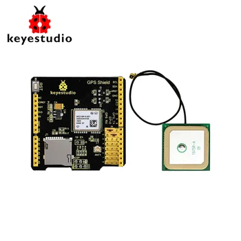 Keyestudio GPS NEO-6M Štít Rada Modul S SD slot +Anténa Pre Arduino UNO R3