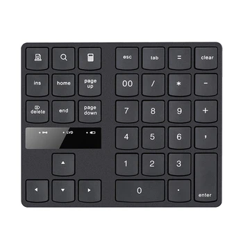 2.4 g Bezdrôtový Digitálny Keyboard Plnenie 35 Tlačidlá Tlačidlá Multimediálne Médium numerickej Klávesnice USB Prijímač Pripojte Nabíjateľná Num