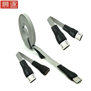 NOVÝ Micro-USB, Micro USB 5pin USB 2.0 Samec Konektor Micro USB 2.0 Samica Predlžovací Kábel 10 cm 25 cm 50 cm 100 cm 200 cm 300 cm