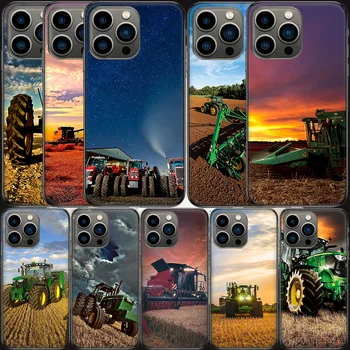 Farma Vozidla, Traktora Telefón puzdro Pre Apple Iphone 13 12 Mini 11 14 Pro Max Kryt SE 2020 X XS XR 8 7 6 6 Plus 5 5S Shell Coque L