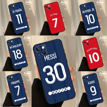 Futbalista Šťastné číslo Telefónu puzdro Pre iPhone SE 2022 XR X XS Max 6 7 8 Plus 12 13 Mini 11 12 13 14 Pro Max Kryt