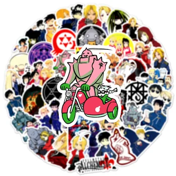 10/30/50pcs Japonskom Anime Fullmetal Alchemist Chibi Roztomilý Samolepky Pre Hračka Batožiny Notebook Ipad Skateboard Darček Nálepky Veľkoobchod
