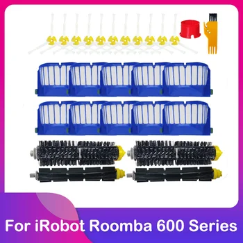 Pre iRobot Roomba Série 600 601 610 620 630 631 650 655 660 585 595 680 Robot Vysávač Hepa Filter Pre Hlavné Bočné Kefa