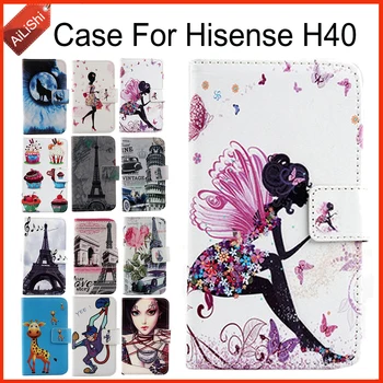 AiLiShi Prípade Hisense H40 Luxusné Flip PU Maľované Kožené puzdro H40 Hisense Exkluzívny 100% Špeciálny Kryt Telefónu Kože+Sledovania
