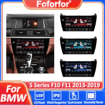 Na Lastest LCD AC Panel IPS Dotykový Displej Pre BMW Série 5 F10 F11 2013-2019 Auto Climate Control Panel