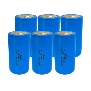 6PCS CR34615 34615 3.0 V lítiová batéria D Veľkosť Unrechargeable Lítiové Batérie CR34615 12000mAh Vysoké zväčšenie