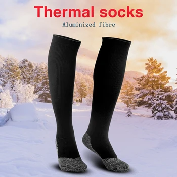 Zimná 35 Stupeň Tepelnej Ponožky Vyhrievané Lyžiarske Ponožky Heat Vlákien Zahustiť Super Mäkké Elastické Ponožky Udržať Nohy V Teple Vonku Lyžiarske Ponožky