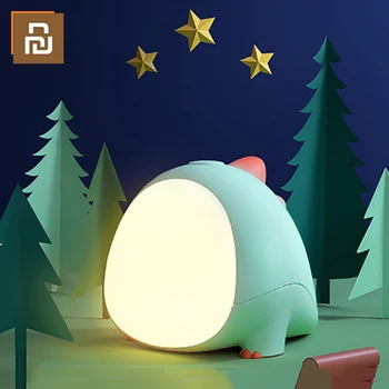 Youpin Silikónové Nočné Svetlo Cartoon Dinosaura Deti Hračky Zvierat LED stolná Lampa USB Dieťa Posteli Škôlky, Kreatívny Darček k Narodeninám