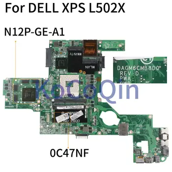 KoCoQin Notebook základná doska Pre DELL XPS L502X HM67 GT525M GT540M Doske CN-0C47NF 0C47NF DAGM6CMB8D0 N12P-GE-A1