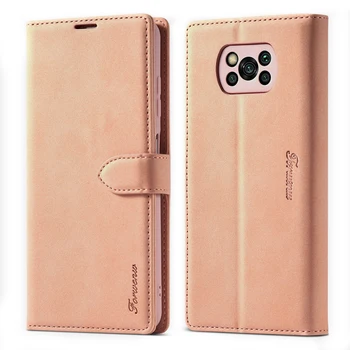 Luxusné Kožené Telefón puzdro Pre Xiao POCO X3 NFC Prípade Mi 10 TON Pro Lite Peňaženky Flip Case Mi POCO M3 Kryt