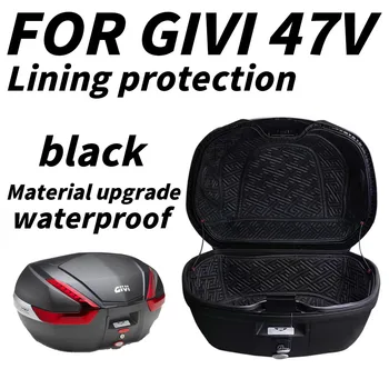 Aktualizovaná verzia black Pre GIVI V47 V 47 batožinového priestoru Prípade Linkovej lodnej prepravy Batožiny Box Vnútorný Kontajner Chvost Prípade batožinového priestoru Chránič Rúna Podšívka Taška