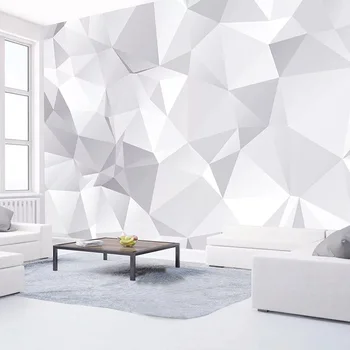 Vlastné Nástenné Tapety 3D Abstraktné Umenie Geometrické Foto Wall Paper Obývacia Izba TV Pozadí Steny Domova 3 D Abstraktných De Parede