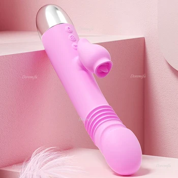 Zaťahovacie Vibrátor Ženská Masturbácia, Sexuálne Hračky Hračky Jazyk Lízanie Klitoris Stimuláciu G-Bodu Ženy Vibrátor Pošvy Stick Dospelých