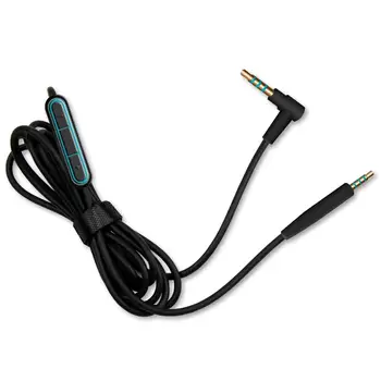Audio Kábel Pre QC25 Kľudnej Pohodlie Slúchadlá Kábel, Kábel 2,5 mm, 3,5 mm Mikrofón Ovládanie Hlasitosti 1,5 m Headset Príslušenstvo