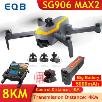 SG906 MAX1 Profesionálne 4K Kamera Profesionálny Vojak GPS s 3 Os Gimbal 5G WiFi RC 4 KM FPV Quadcopter Striedavé MAX2 EQB Dron