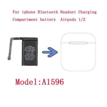 A1596 Reálne 400mAh Batérie Pre Airpods 1 2 Bezdrôtové Nabíjanie Box Prípade Batéria A1596 020-00098