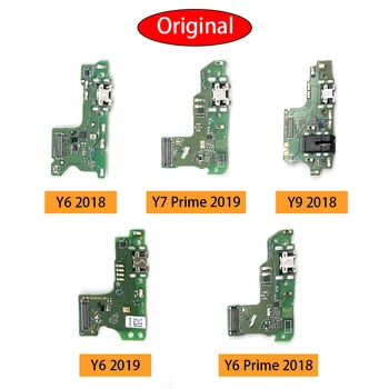 100% Originálne Pre Huawei Y7A 2020 Y5 Y6 Y7 Y9 Rozkvet 2017 2018 2019 Y8S Y7P Y8P Y6P USB Nabíjací Port Dock Konektor na pripojenie Nabíjačky