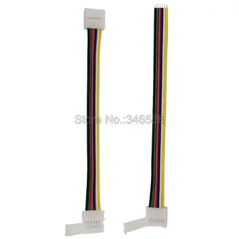 5 ks 6Pin 6-Pin RGB CCT LED Pásy Konektor 6 pin 12 mm Šírka 1-Spôsobom, alebo 2-Pásmový Solderless Adaptér pre RGB+SCS LED Pásy