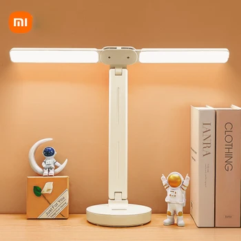 Xiao Lampa na Čítanie LED Stolná Lampa Nabíjania cez USB Port, Teplé Biele Svetlo, Nastaviteľný Jas MultiAngle Prepínanie Domov Lampa