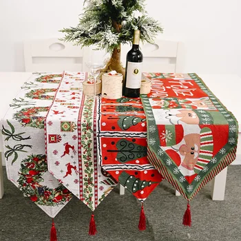 2023 Obrus elk snehuliak stôl runner Vianočné rodiny svadobné hostiny rekreačné hostiny, reštaurácia stôl dekorácie