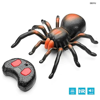 RC Spider, Osvetlenie Infračervené RC Spider Simulative Diaľkové Ovládanie Zvierat Elektrické Hračky Zábavné Novinka Vianoce Deti detský Darček