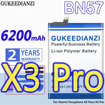 Vysoká Kapacita GUKEEDIANZI Batérie BN57 BN61 pre Xiao Pocophone X3 Poco X3 X 3 / X3 Pro X3Pro Vysoká Kapacita Batérie + Trať Č.