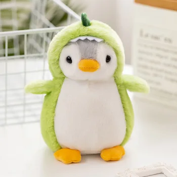 Kawaii Penguin Plyšové Hračky Mäkkého Plyšového Tučniaka s Jednorožec /Dinosaurus/Králik Kostým Hračky Pre Dievčatká Narodeniny Darček Strany