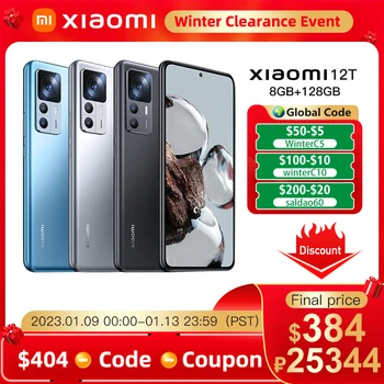 Xiao Mi 12T Globálna Verzia 128 GB/256 GB 12 T Mobil Dimensity 8100 Ultra 108MP Fotoaparát 120W HyperCharge 120Hz AMOLED Displej